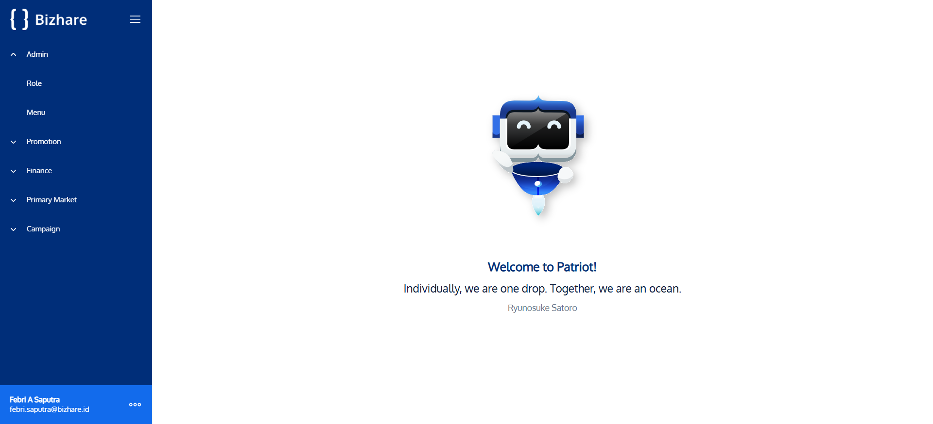 Bizhare Patriot Web (Internal Website)